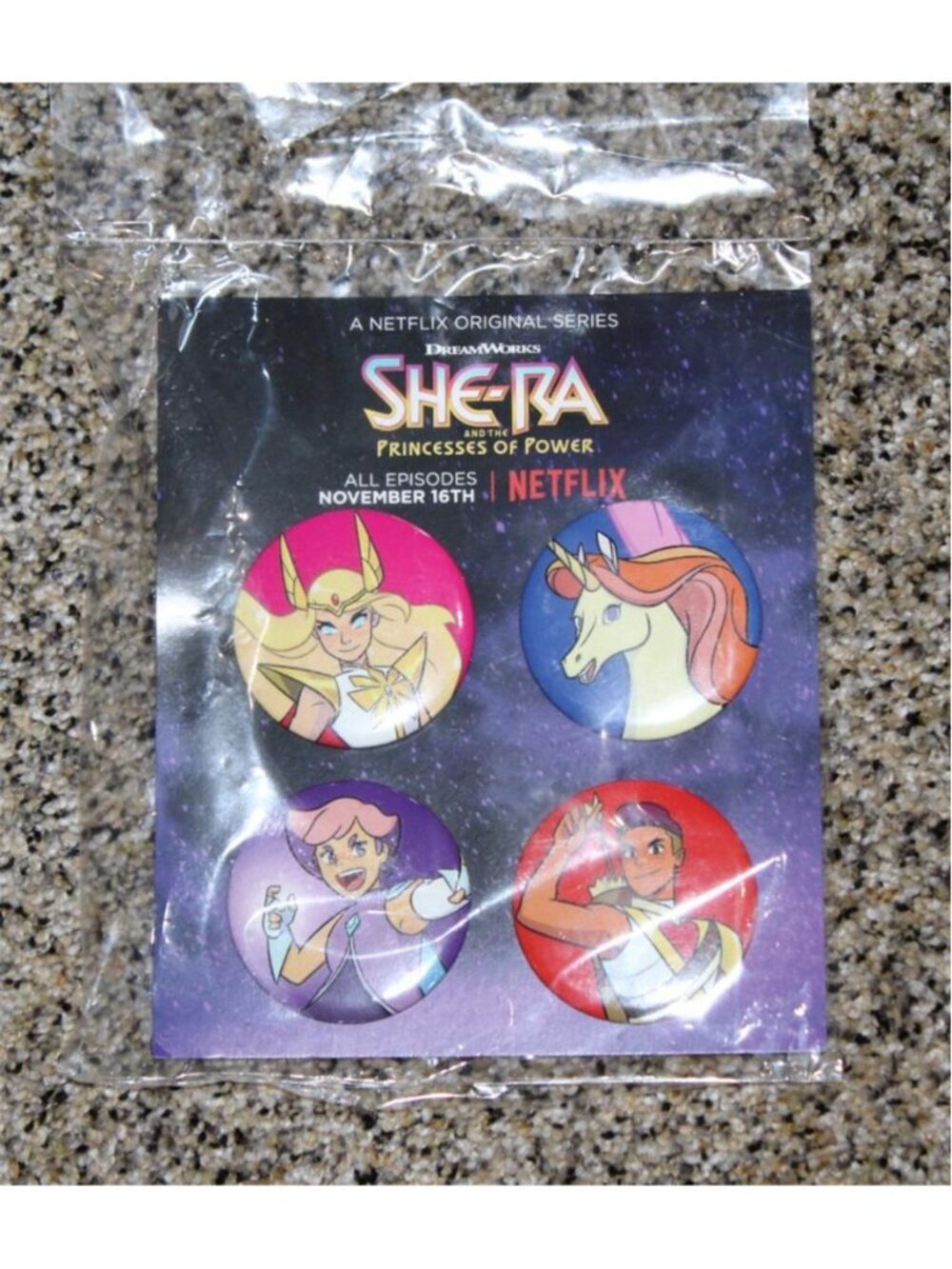 New Netflix She-Ra and The Princesses of Power Pin Button Set 2018